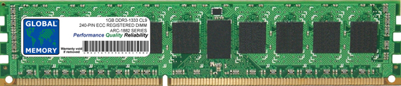 1GB DDR3 1333MHz PC3-10600 240-PIN ECC REGISTERED DIMM (RDIMM) MEMORY RAM FOR ARECA RAID ADAPTERS ARC-1882ix-12 / ARC-1882ix-16 / ARC-1882ix-24 - Click Image to Close